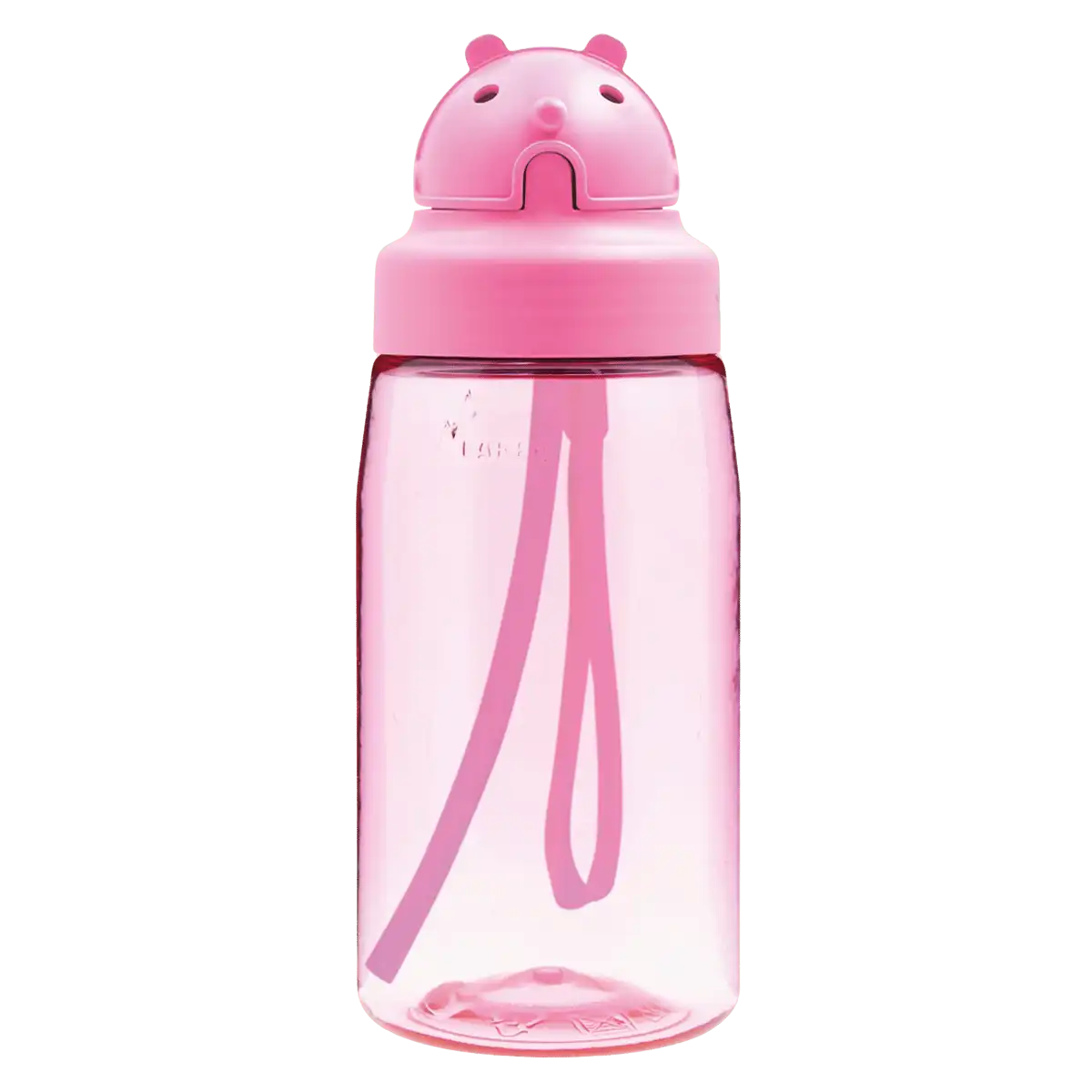 Botella Infantil de Tritan con tapón Oby rosa