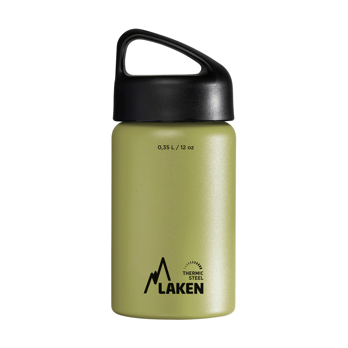 Botella térmica de acero caqui de 0,35 litros con tapón CLASSIC