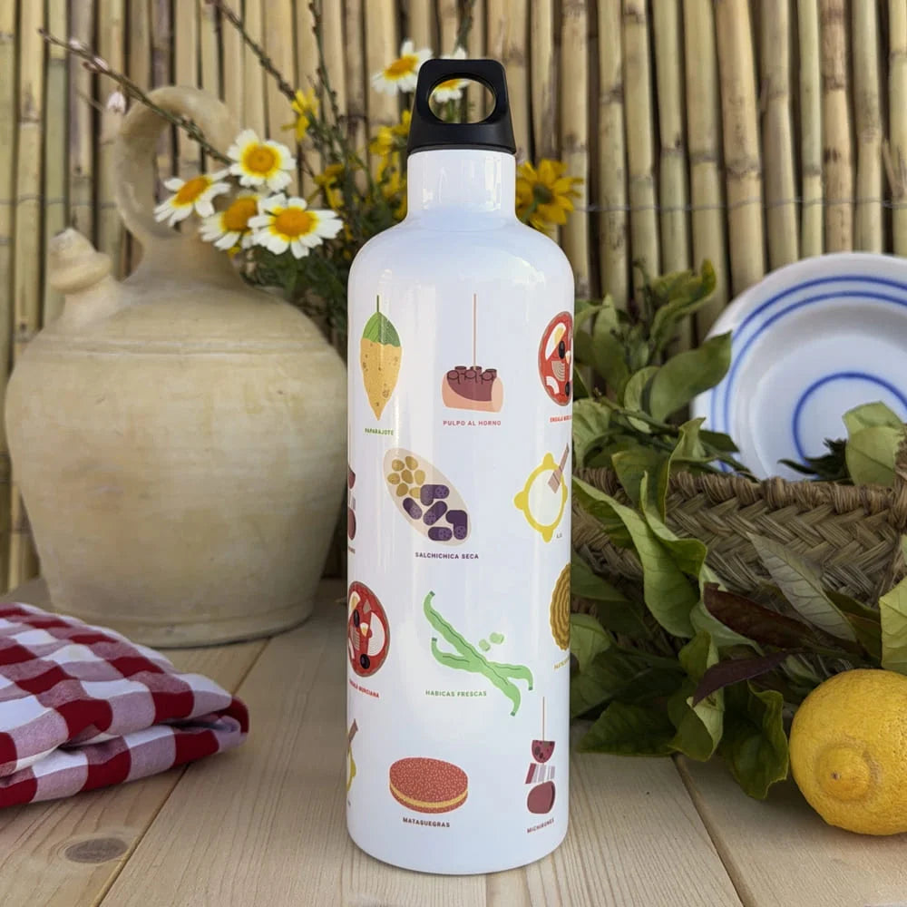 Gourde Isotherme en Acier Inoxydable Futura™ 0,75L – Édition Tapas Murcianas