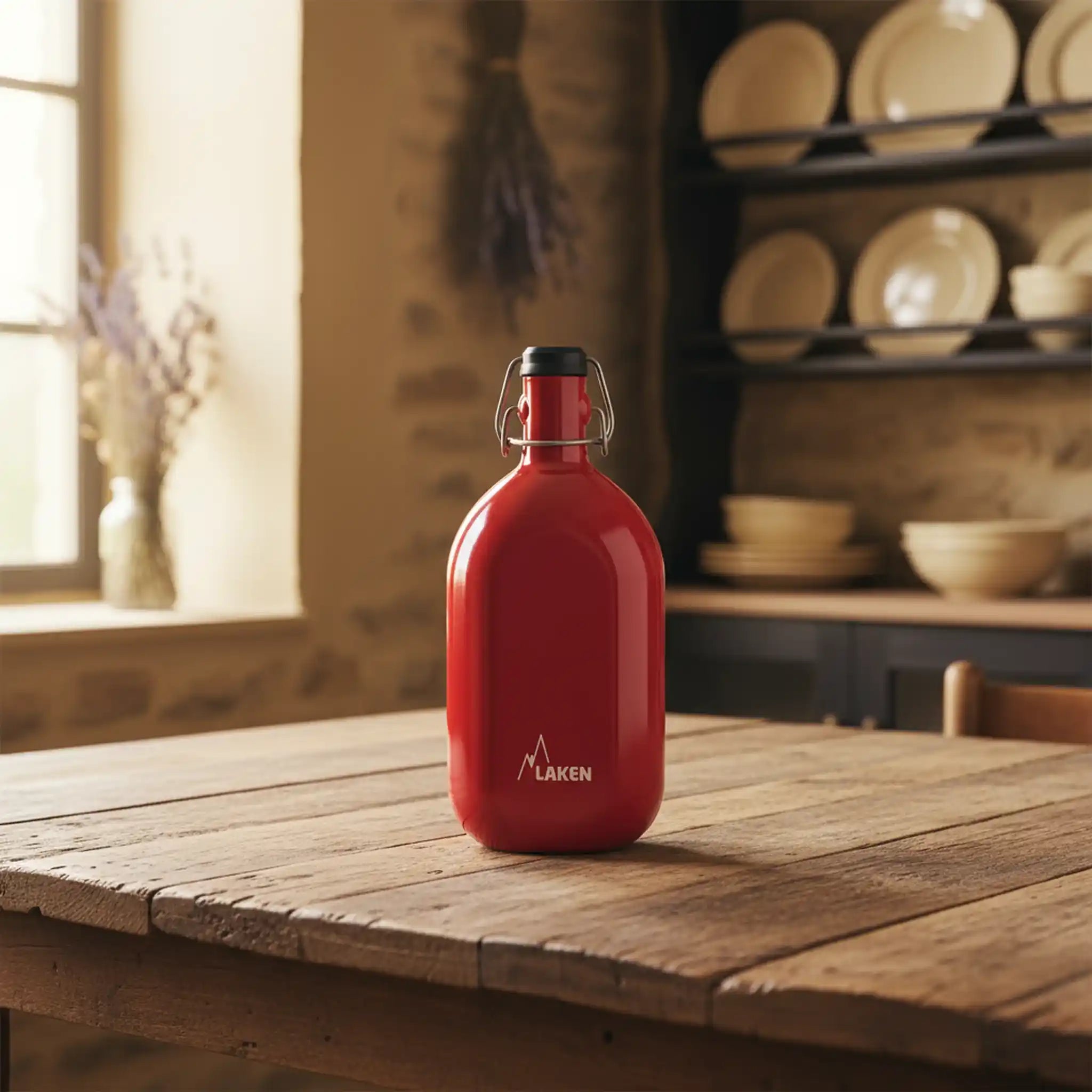 Gourde classique Carrée en Aluminium 1L