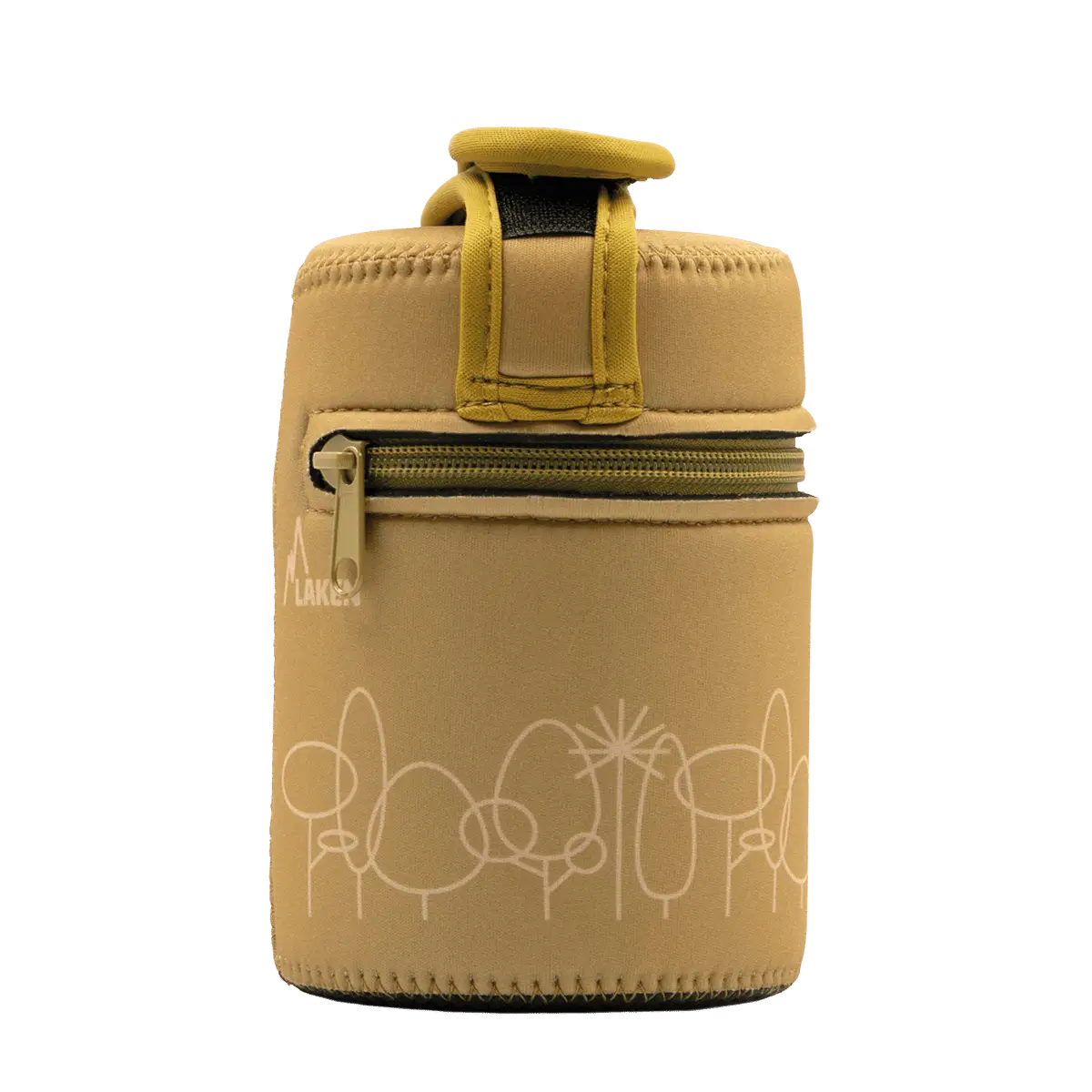 Termo para sólidos de acero de 0,5 litros con funda de neopreno de bosque