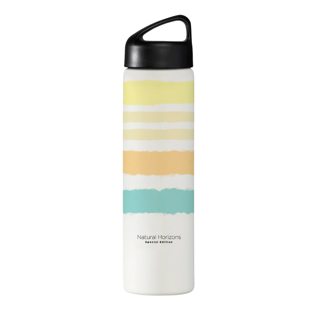 Cara trasera de la botella Natural Horizons de LAKEN de 0,75 litros