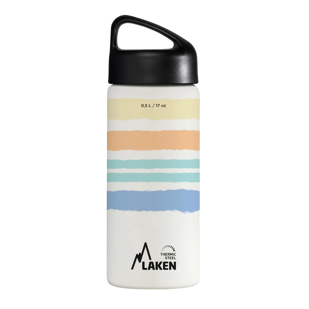 Cara frontal de la botella Natural Horizons de LAKEN de 0,5 litros