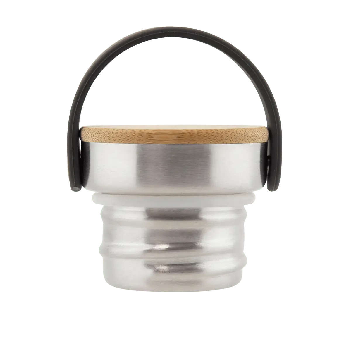 Tapón Bambú para botellas Basic Steel