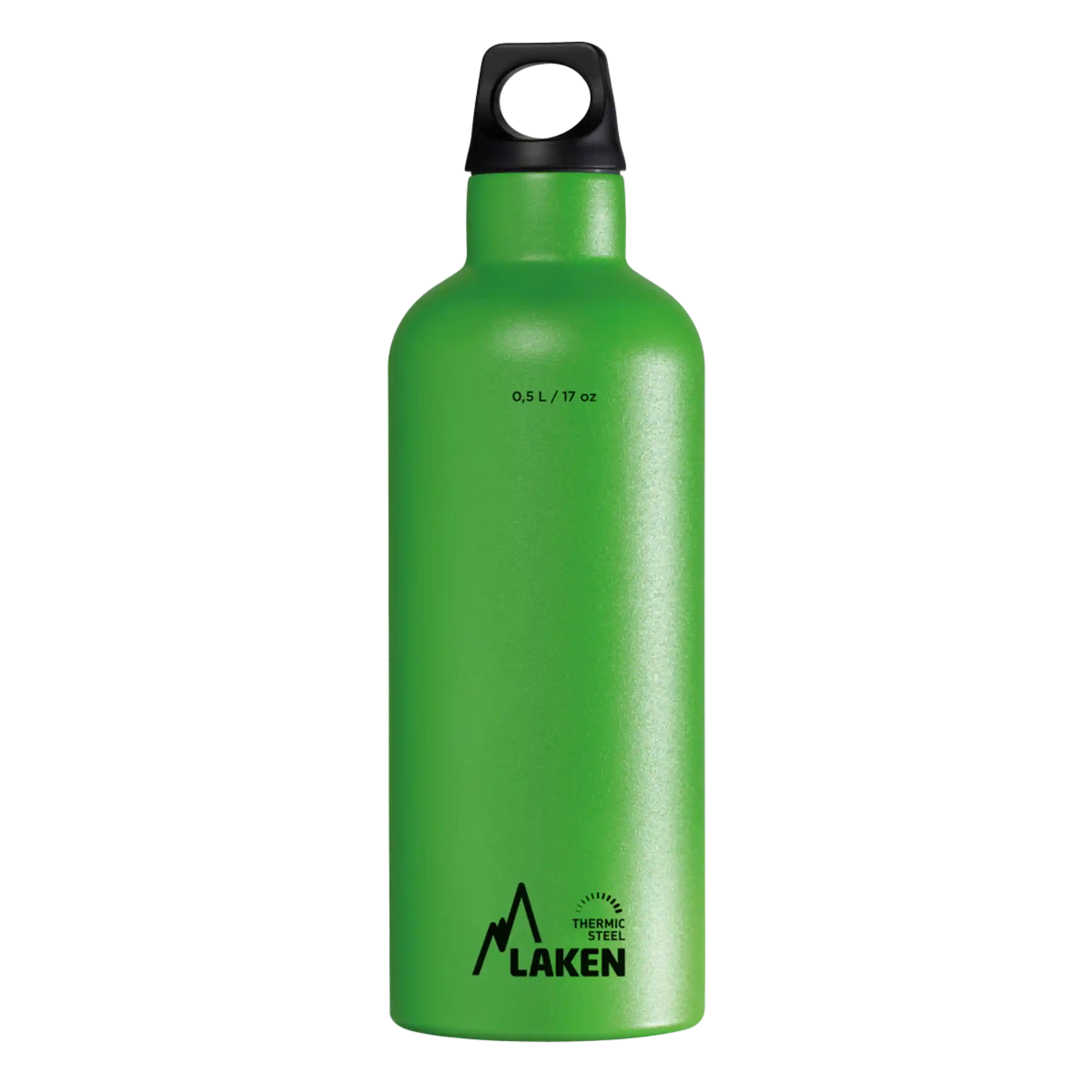 Botella térmica de acero verde de 0,5 litros con tapón FUTURA