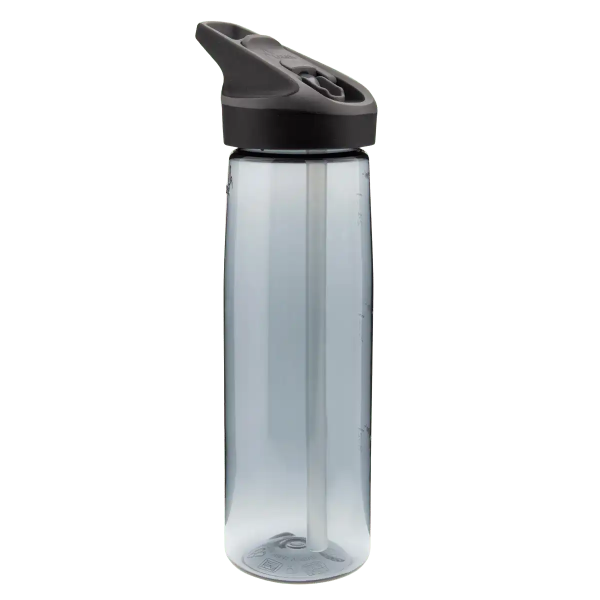Botella de Tritan gris con tapón JANNU de 0,75 litros