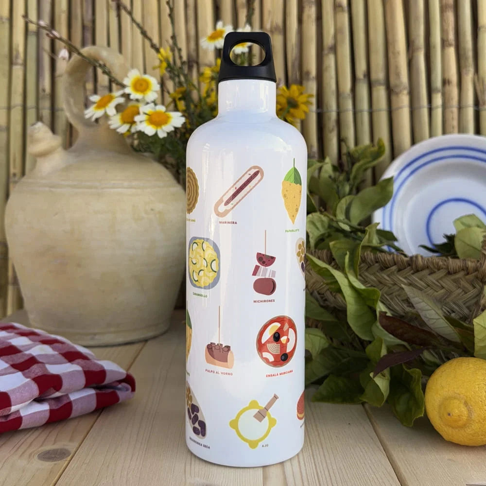 Gourde Isotherme en Acier Inoxydable Futura™ 0,75L – Édition Tapas Murcianas